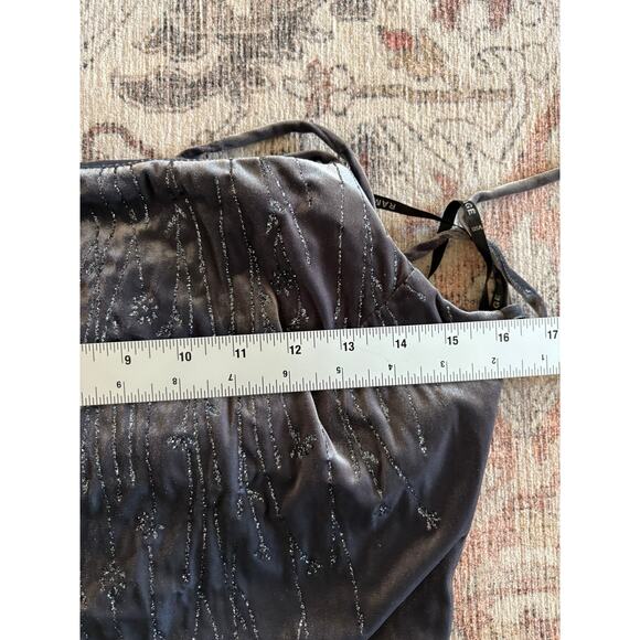 Vintage Rampage Velvet Iridescent Open Back Maxi Dress Whimsigoth Fairy Medium - Picture 11 of 15